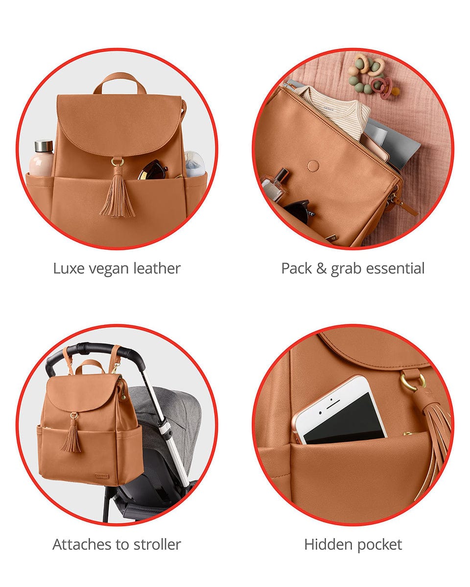 Skip Hop Greenwich Vari Diaper Backpack - Toffee - 9M203510
