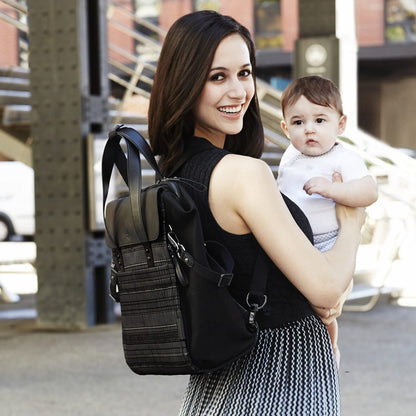 Skip Hop Highline Convertible Backpack Diaper Bag  - Black Granite - 200500