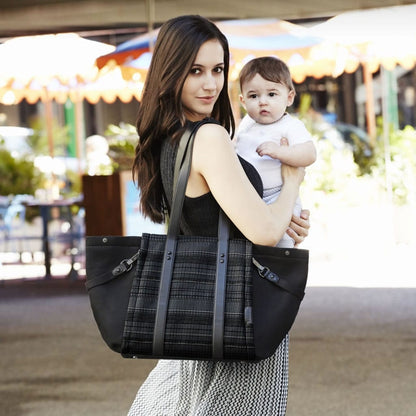 Skip Hop Highline Tote Diaper Bag - Black Granite - 200575