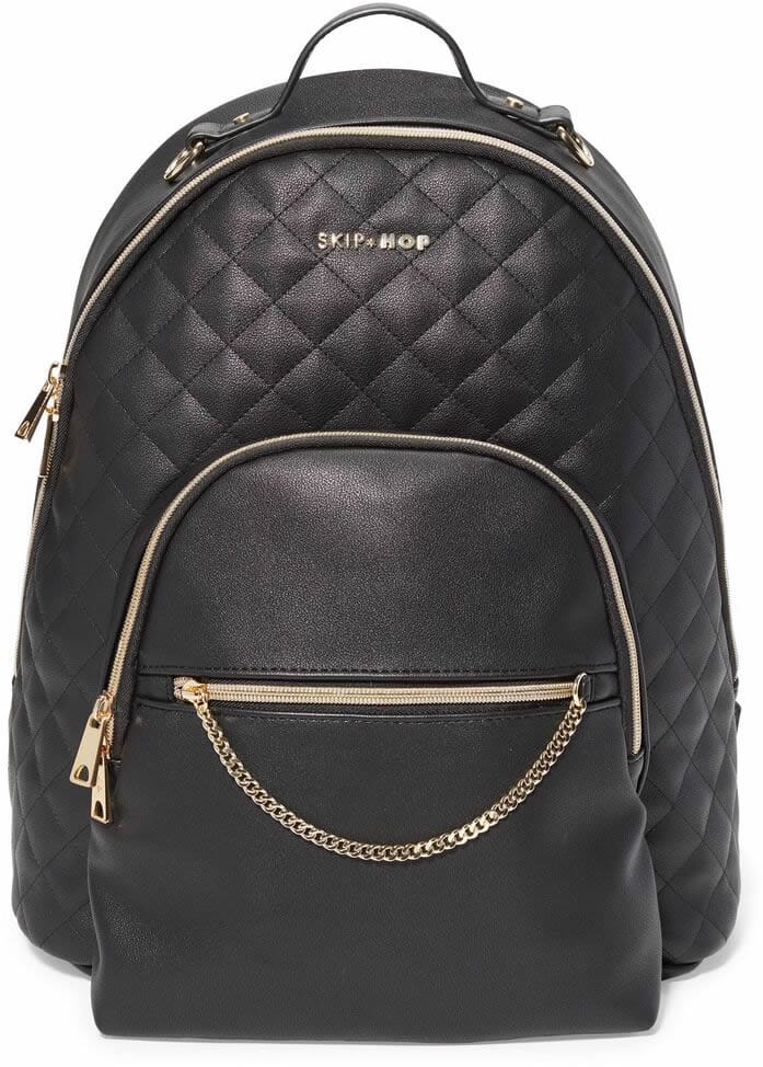 Skip Hop LINX Quilted Backpack Diaper Bag - Black - 200750-S