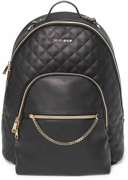 Skip Hop LINX Quilted Backpack Diaper Bag - Black - 200750-S