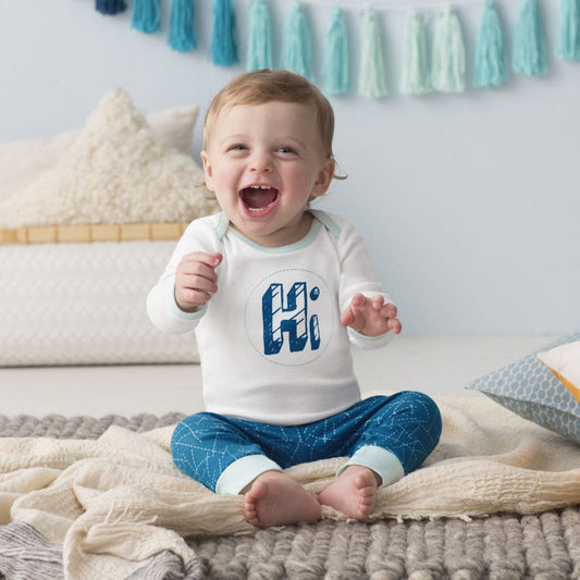 Skip Hop Long Sleeve Bodysuit & Pant Set, Hi - Galaxy (9 Months) - 279502-9M