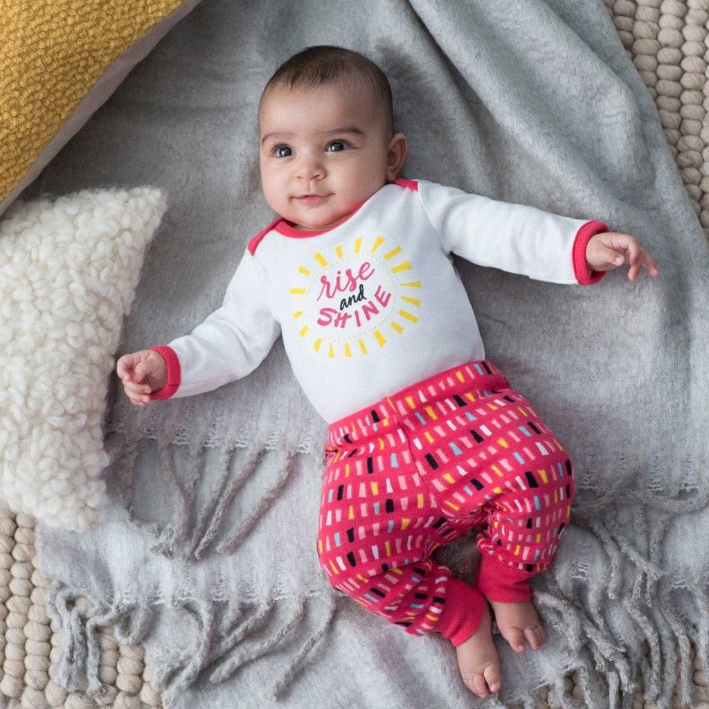 Skip Hop Long Sleeve Bodysuit & Pant Set, Rise & Shine - Confetti (3 Months) - 279504-3M