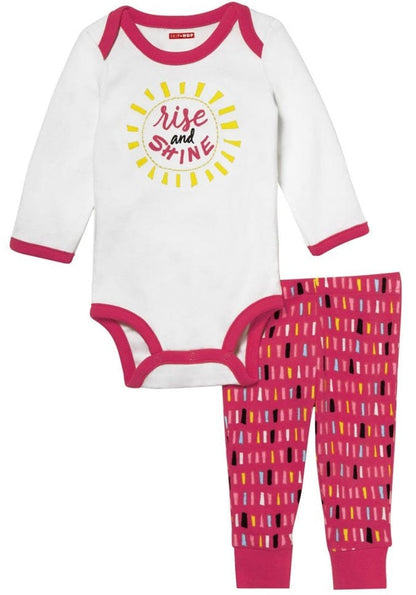 Skip Hop Long Sleeve Bodysuit & Pant Set, Rise & Shine - Confetti (3 Months) - 279504-3M