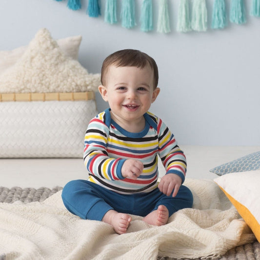Skip Hop Long Sleeve Bodysuit & Pant Set - Stripes (9 Months) - 279503-9M