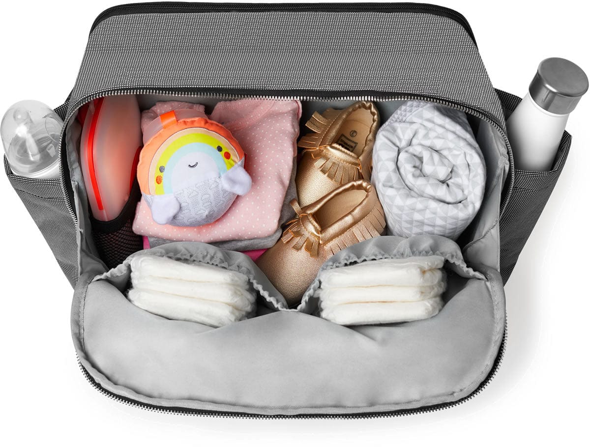 Skip Hop Madison Square Diaper Tote - Black/White Grid - 200901