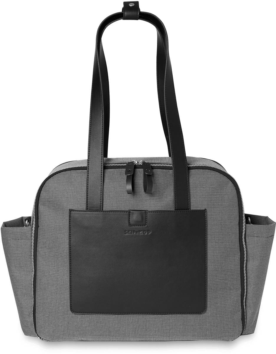 Skip Hop Madison Square Diaper Tote - Black/White Grid - 200901