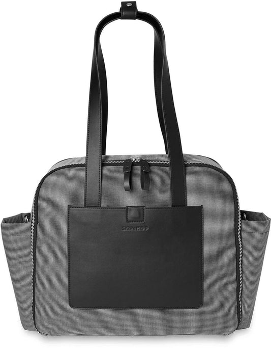 Skip Hop Madison Square Diaper Tote - Black/White Grid - 200901