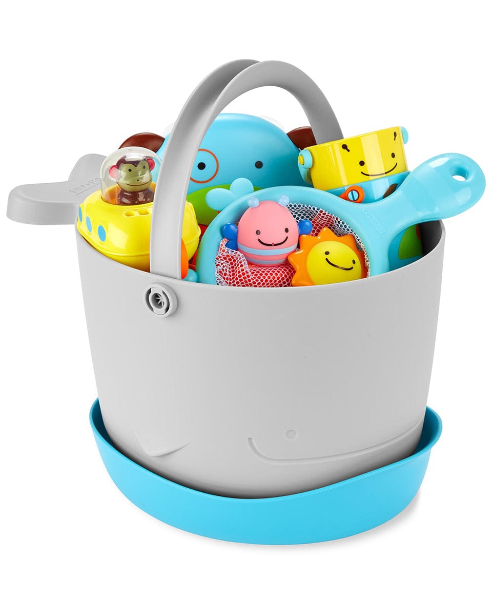 Skip Hop MOBY Fun-Filled Bath Toy Bucket Gift Set - 9O296010