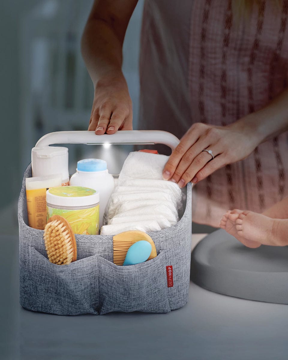 Skip Hop Nursery Style Light-Up Diaper Caddy - Grey - 304300