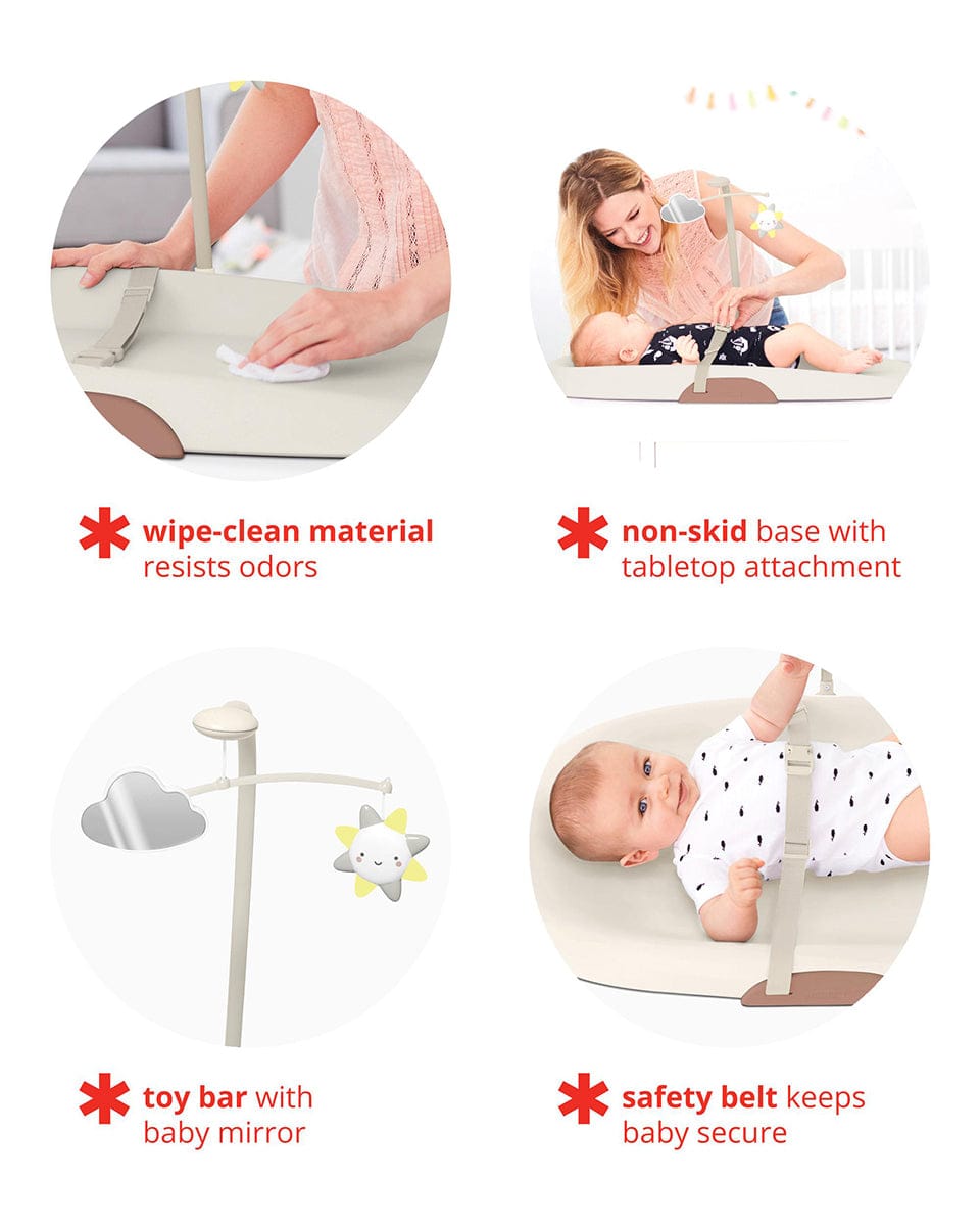 Skip Hop Nursery Style Wipe-Clean Changing Pad - Oat - 9P926410