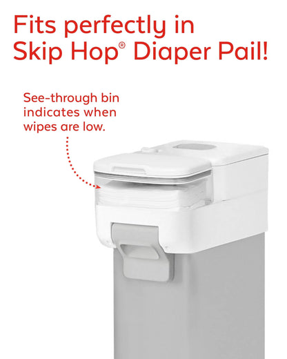 Skip Hop Nursery Style Wipes Holder - White - 234155