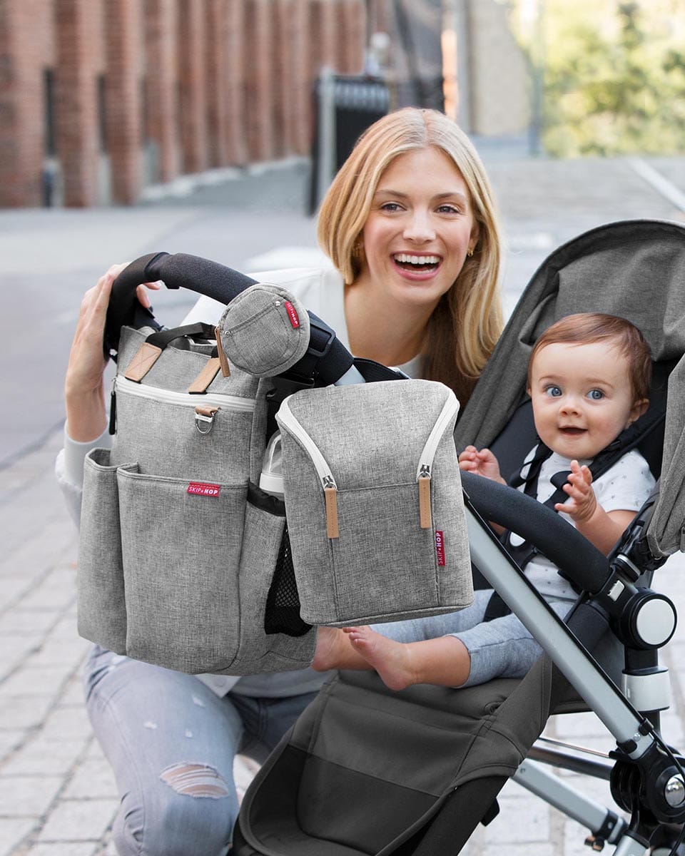 Skip Hop Pacifier Pocket - Grey Melange - 500044