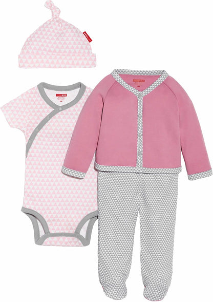 Skip Hop Petite Triangles 4-Piece Welcome Home Set - Pink (Newborn) - 279250-NB