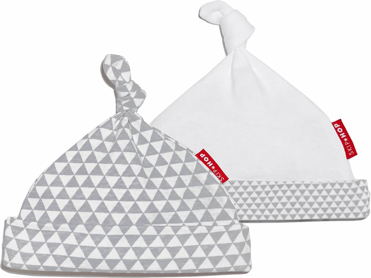 Skip Hop Petite Triangles Baby Hat Set - Grey