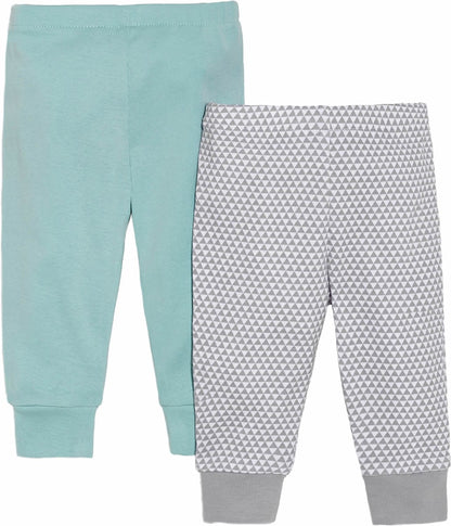 Skip Hop Petite Triangles Baby Pants, 2-Pack - Blue (Newborn) - 279220-NB