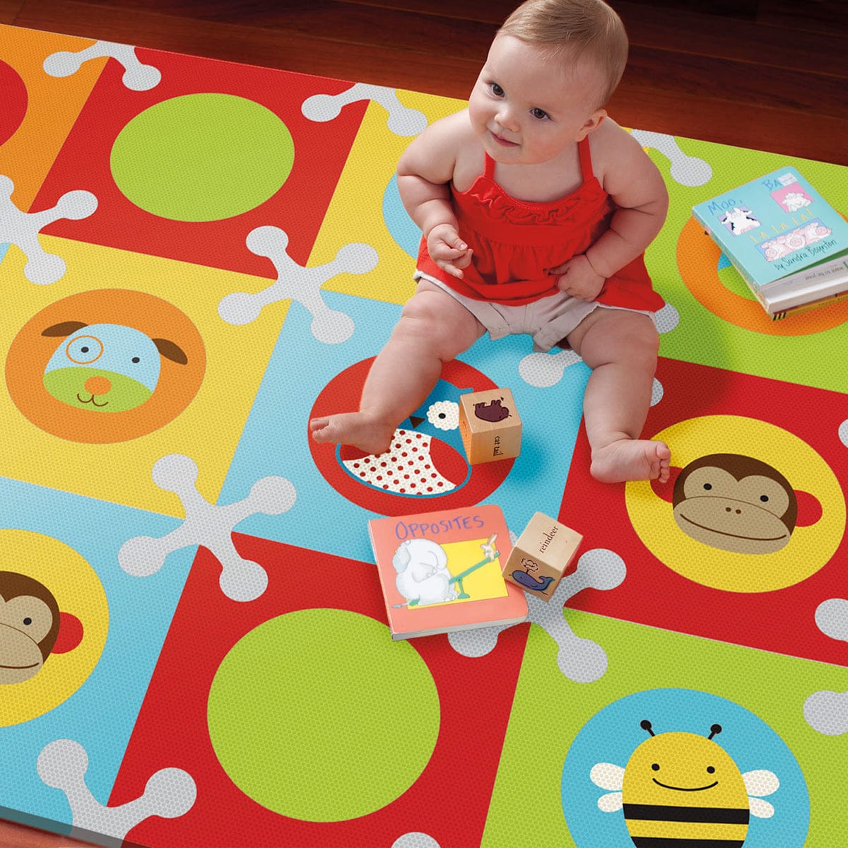 Skip Hop Playspot Interlocking Foam Tiles - Zoo-Multi