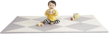 Skip Hop Playspot Geo Interlocking Foam Tiles - Grey / Cream - 242012