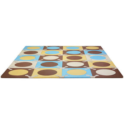 Skip Hop Playspot Interlocking Foam Tiles - Blue / Gold - 242002