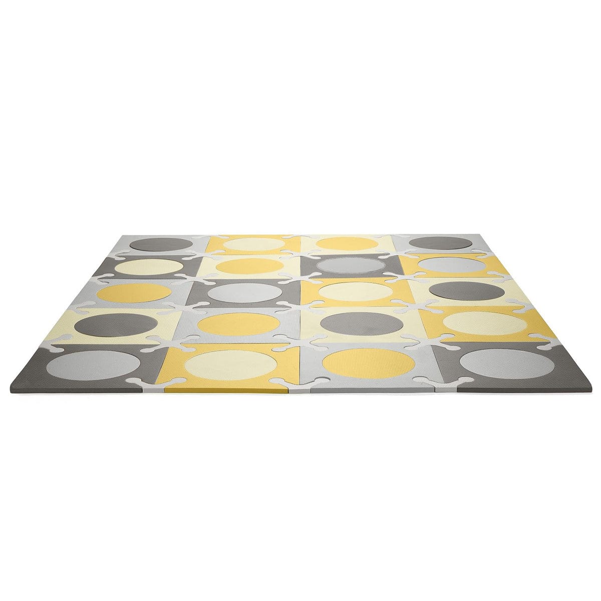 Skip Hop Playspot Interlocking Foam Tiles - Gold / Grey