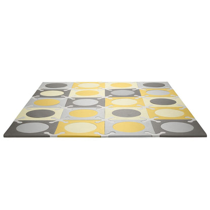 Skip Hop Playspot Interlocking Foam Tiles - Gold / Grey