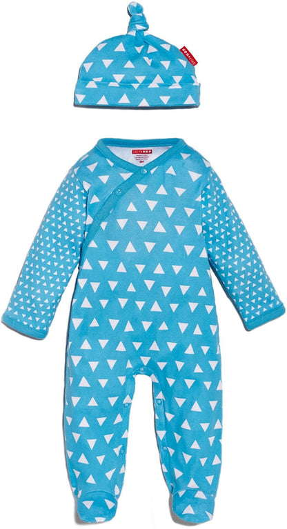 Skip Hop POP Print Footie & Hat Set - Blueberry (3 Months) - 279330-3M