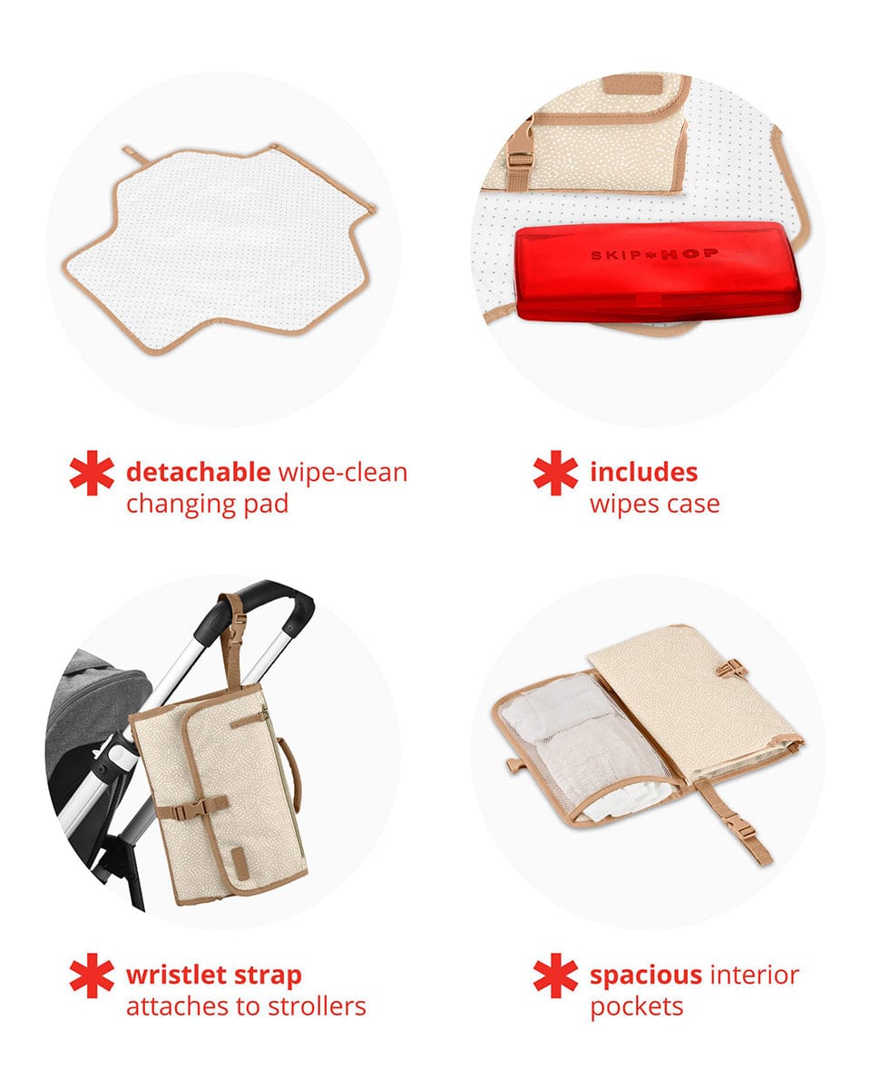 Skip Hop Pronto Signature Changing Station - Beige Swirl Dot - 9Q220910