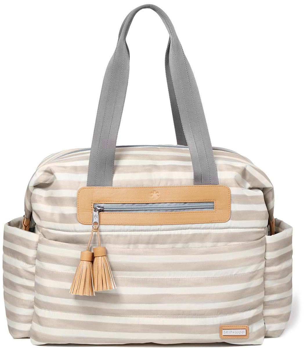 Skip Hop Riverside Ultra Light Satchel Diaper Bag - Oyster Stripe - 200800