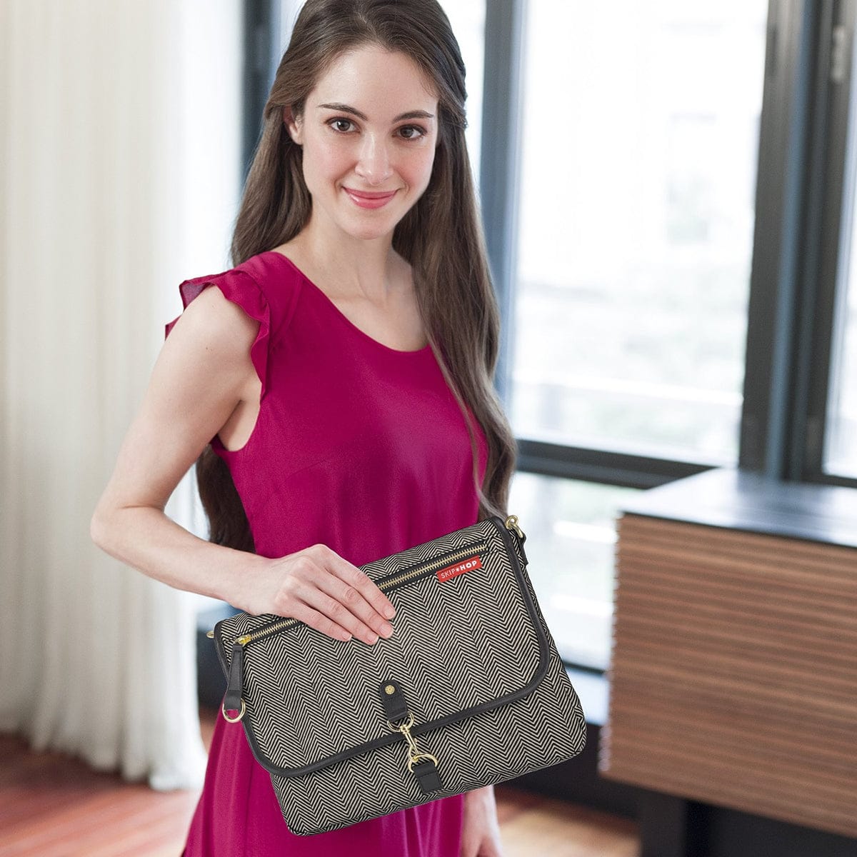 Skip Hop Soho Diaper Clutch - Herringbone - 205255