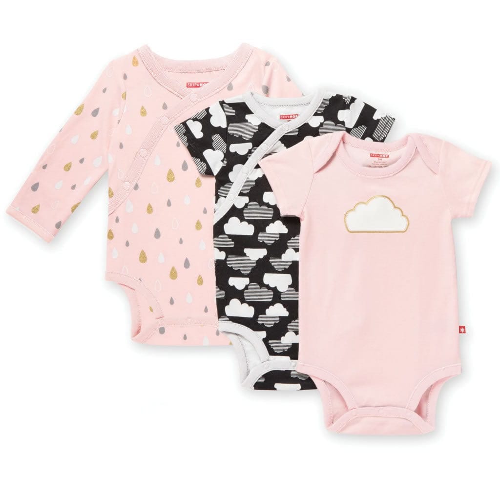 Skip Hop Star-Struck Bodysuit, 3-Pack - Pink (3 Months)