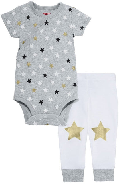 Skip Hop Star-Struck Short Sleeve Bodysuit & Pant Set - Stars (6 Months) - 279435-6M