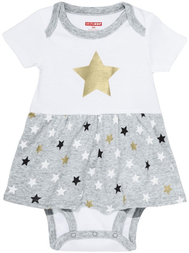 Skip Hop Star-Struck Skirted Short Sleeve Bodysuit - Stars (3 Months) - 279433-3M