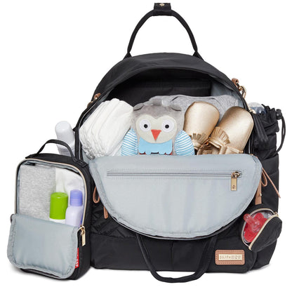 Skip Hop Suite 6-In-1 Diaper Backpack Set - Black - 200675