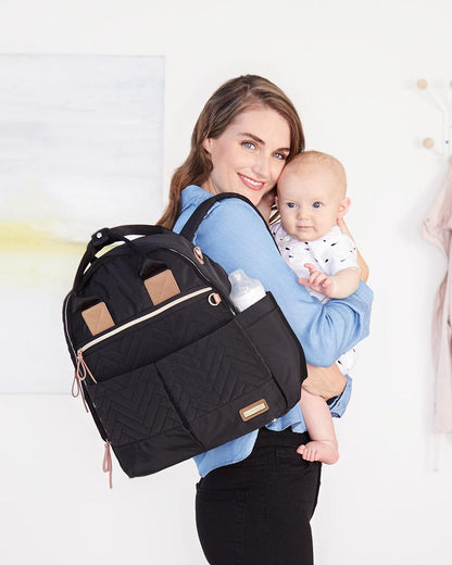 Skip Hop Suite 6-In-1 Diaper Backpack Set - Black - 200675
