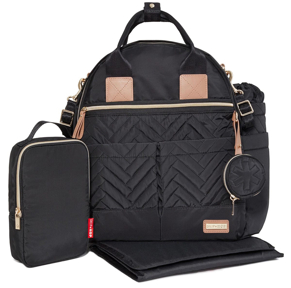 Skip Hop Suite 6-In-1 Diaper Backpack Set - Black - 200675