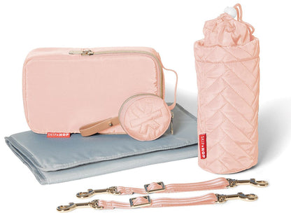 Skip Hop Suite 6-In-1 Diaper Backpack Set - Blush - 200406
