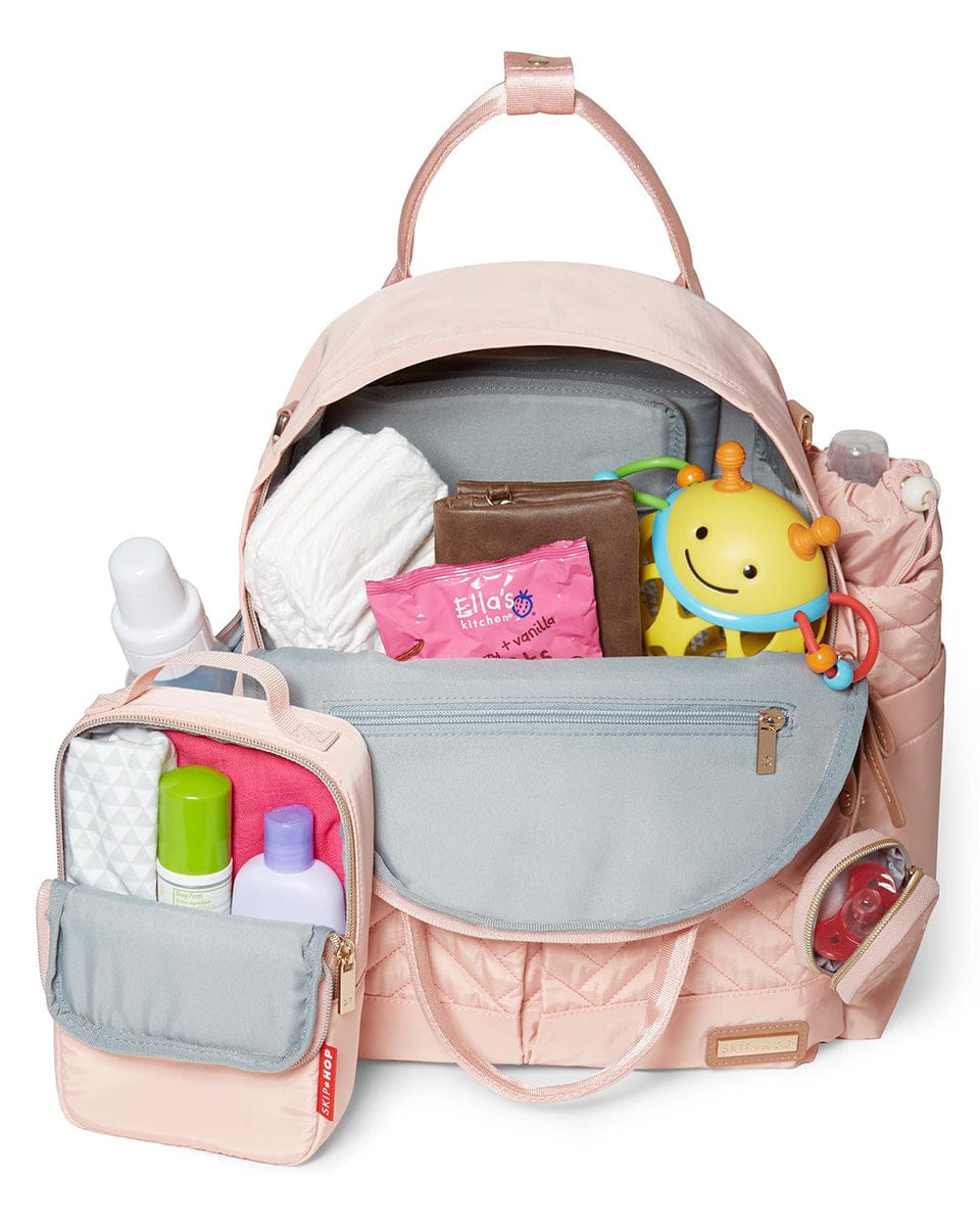 Skip Hop Suite 6-In-1 Diaper Backpack Set - Blush - 200406