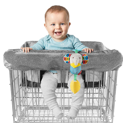 Skip Hop Take Cover Shopping Cart & Baby High Chair Cover - Grey Swirl Dot - 9Q221010