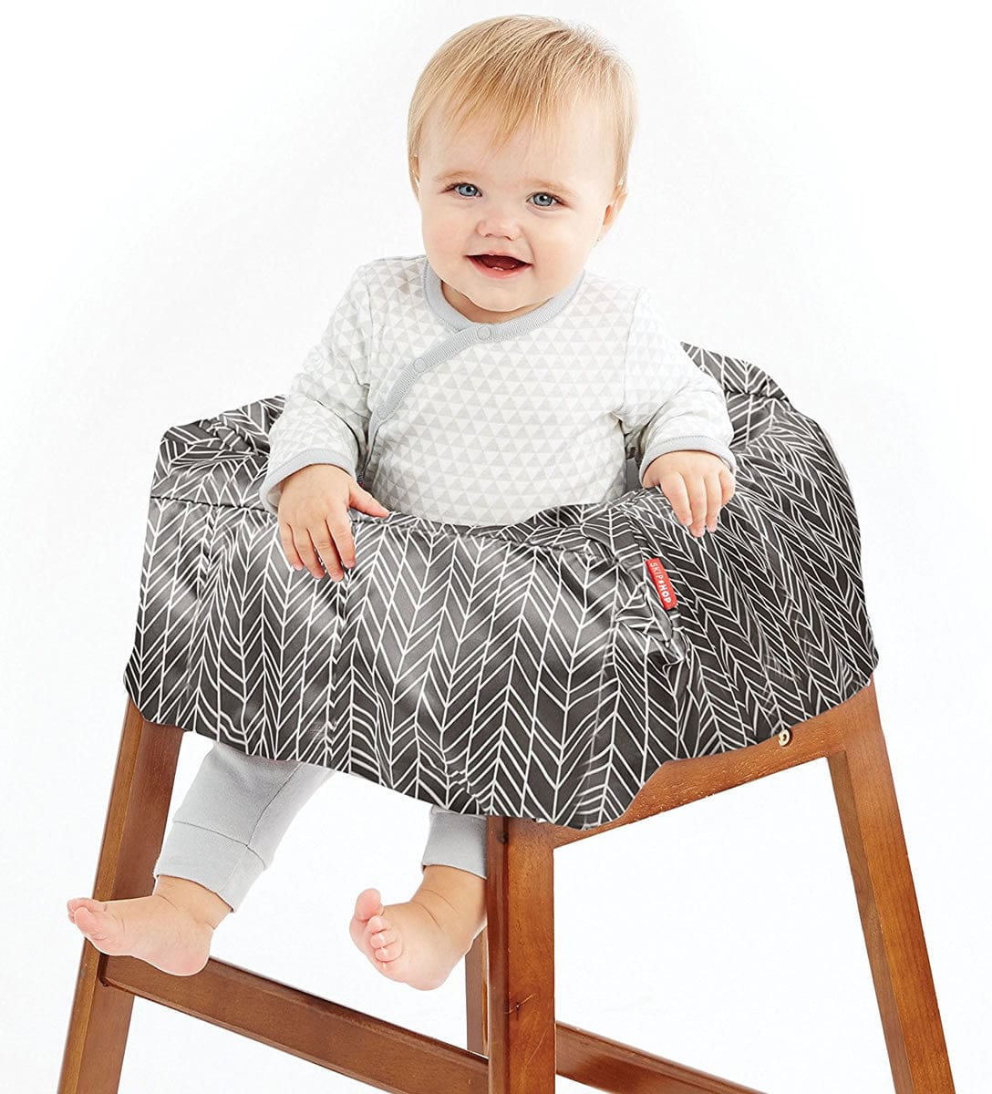 Skip Hop Take Cover Shopping Cart/High Chair Cover - Grey Feather - 400203