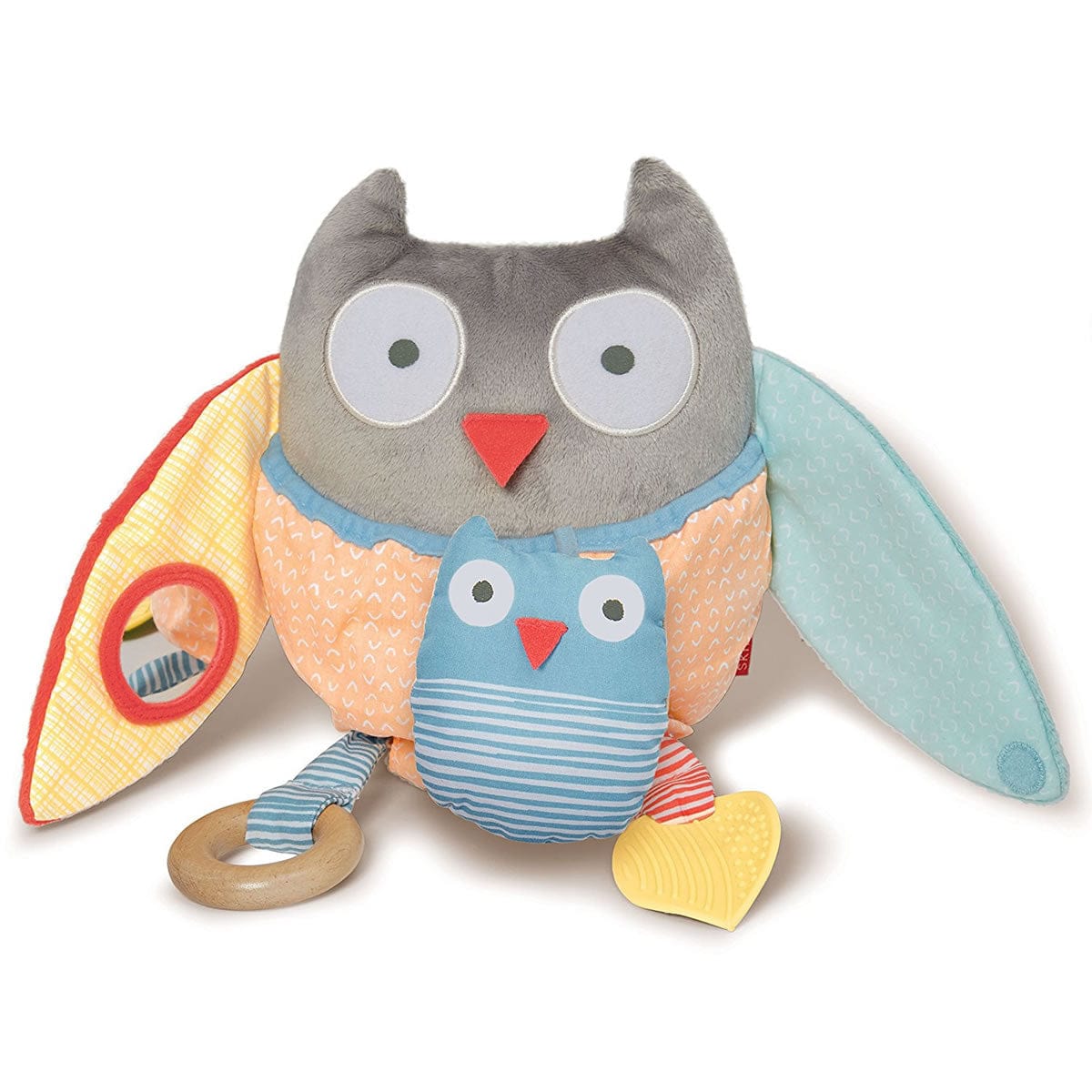 Skip Hop Treetop Friends Hug & Hide Owl Activity Toy - Grey/Pastel
