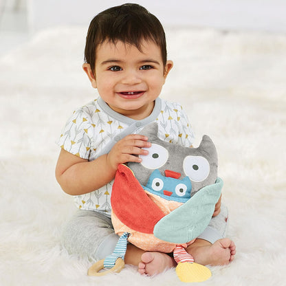 Skip Hop Treetop Friends Hug & Hide Owl Activity Toy - Grey/Pastel