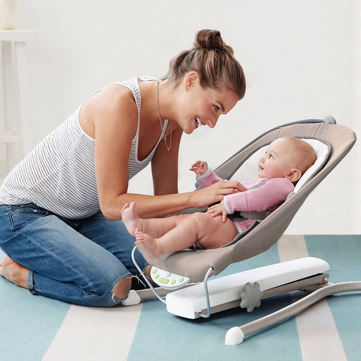 Skip Hop Uplift Multi-level Baby Bouncer - Grey