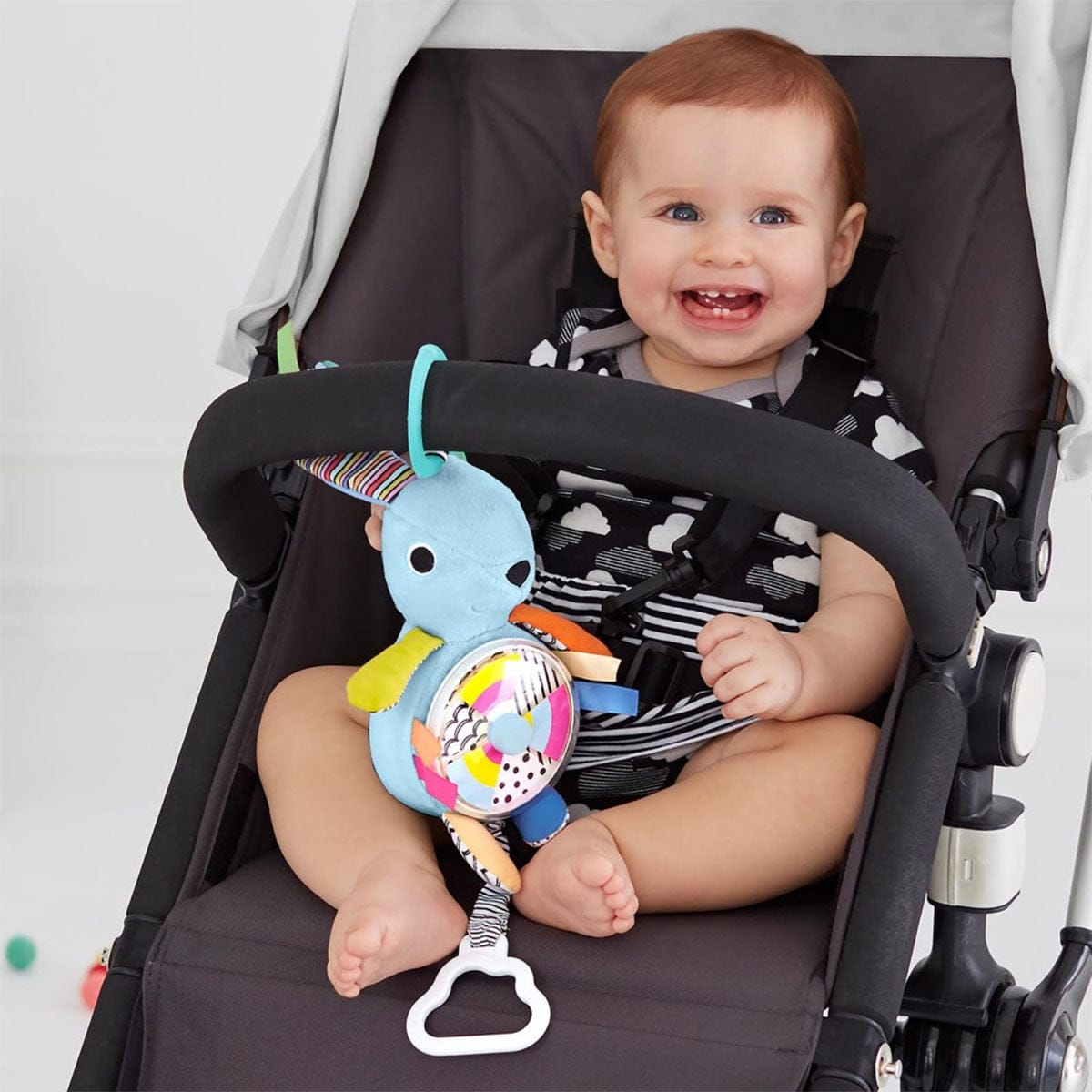 Skip Hop Vibrant Village Pull & Spin Activity Bunny