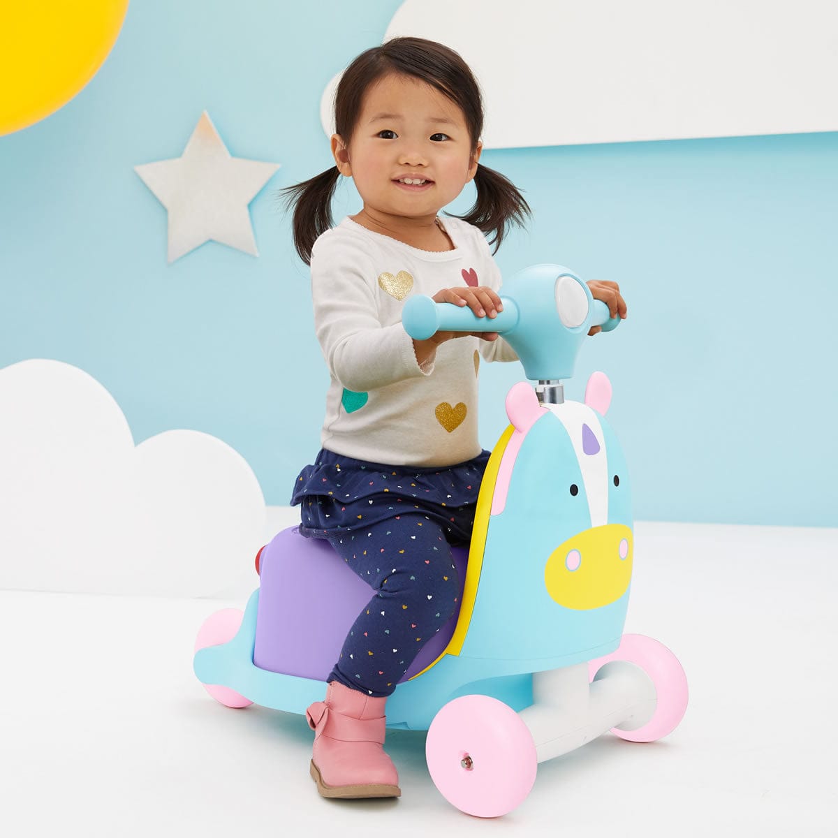 Skip Hop Zoo 3-in-1 Ride On Toy - Unicorn - 187601