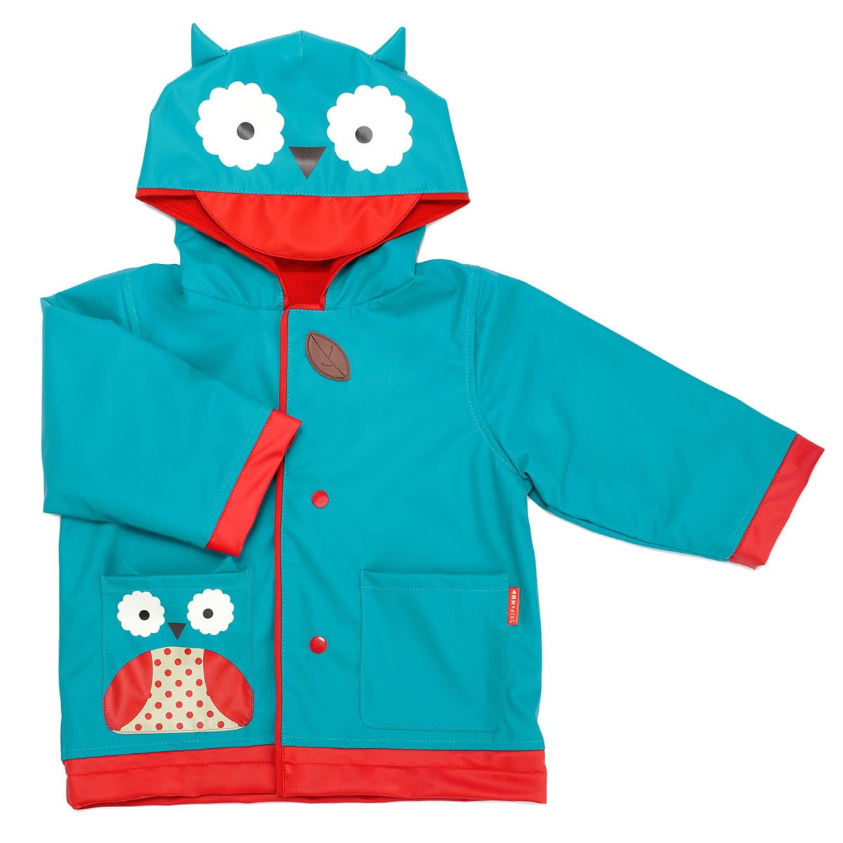 Skip Hop Zoo Little Kid Raincoat, Large (5-6) - Owl - 235858