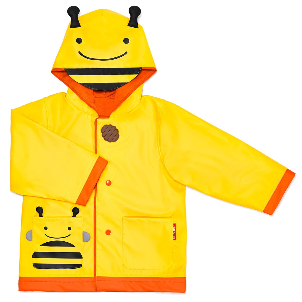 Skip Hop Zoo Little Kid Raincoat, Medium (3-4) - Bee - 235866