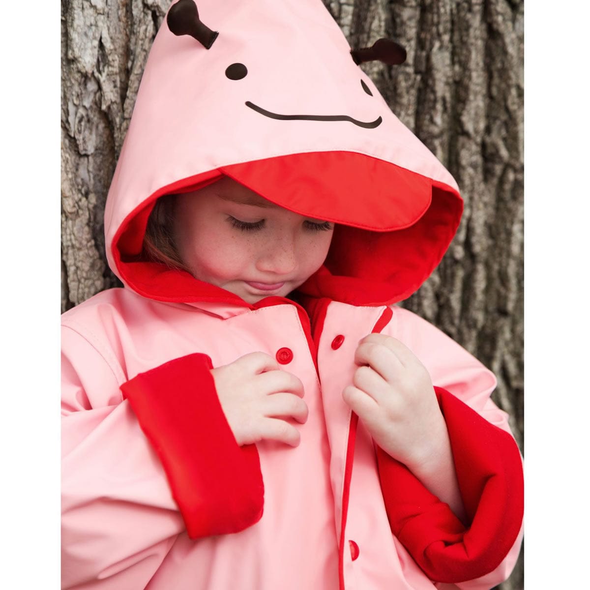 Skip Hop Zoo Little Kid Raincoat, Medium (3-4) - Ladybug