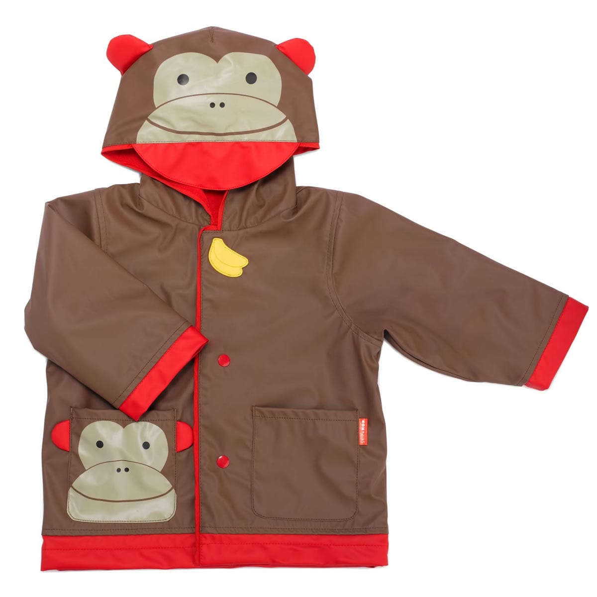 Skip Hop Zoo Little Kid Raincoat, Medium (3-4) - Monkey - 235854