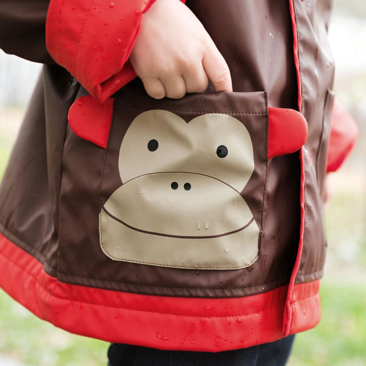 Skip Hop Zoo Little Kid Raincoat, Medium (3-4) - Monkey - 235854