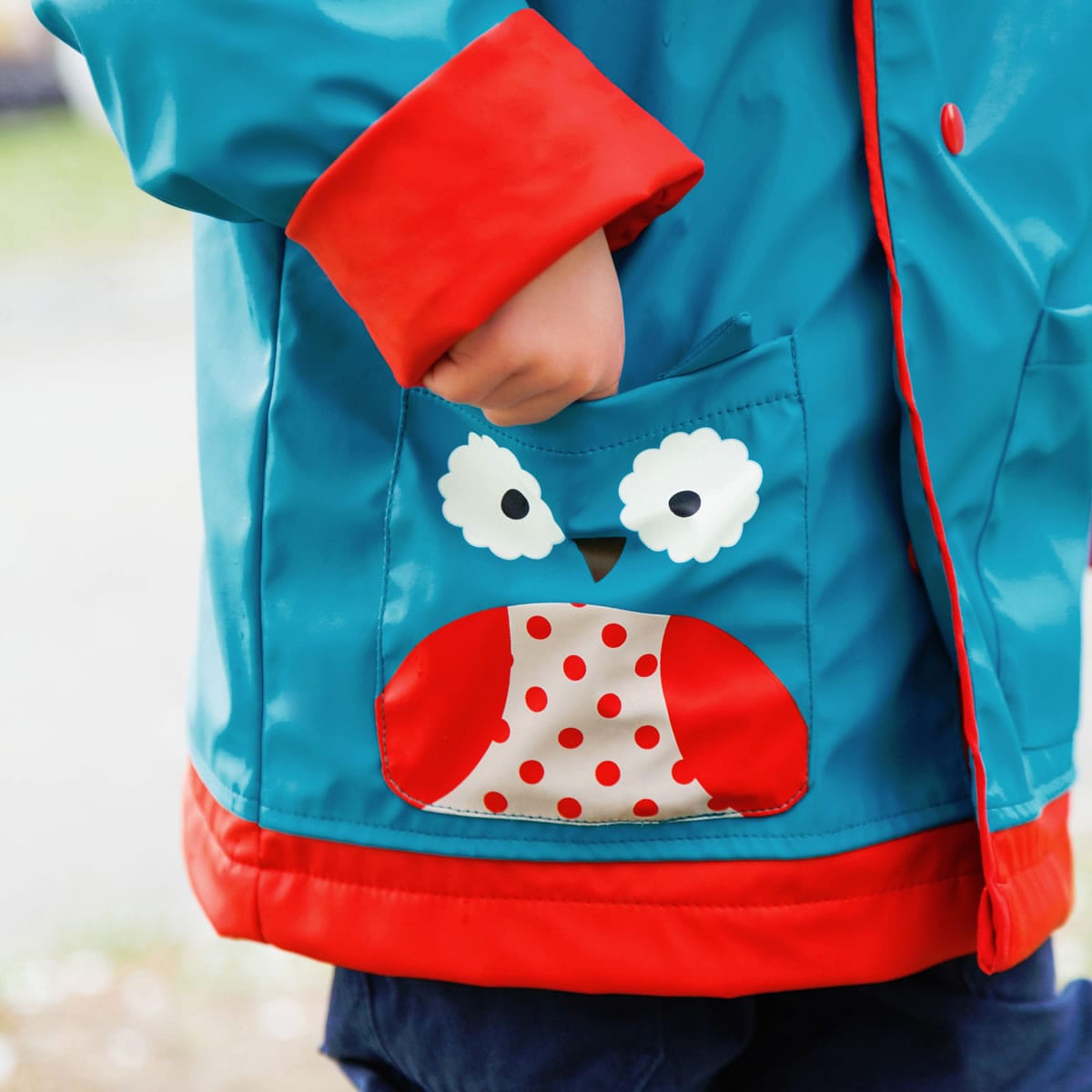 Skip Hop Zoo Little Kid Raincoat, Small (2) - Owl - 235856